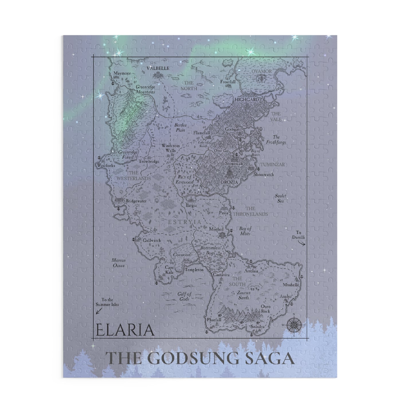 Elaria Map Puzzle - 500 pieces