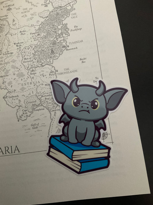 Book Gargoyle Sticker