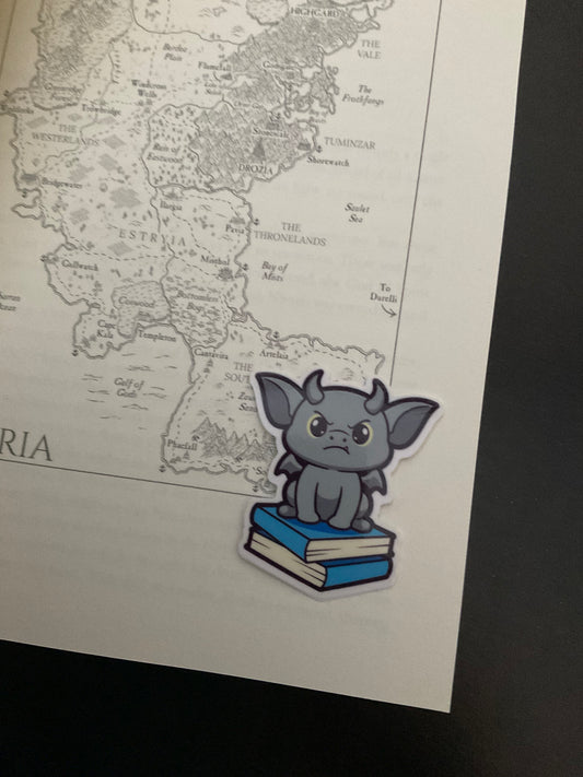 Book Gargoyle Sticker - Mini